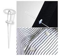 Tuzsocr 10pcs Quick Button Repair Fixed Tool,Fast Button Tool, No Need to Stitch Buttons,buttons Shirts Tool, Adjustable Button Fixing Tools for T-Shirt Clothes Suit Pants (White)