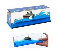 Tuzsocr Cruise Ship Fluid Drift Bottle,Unsinkable Titanic Ship,Titanic Gift,Acrylic Cruise Ship Fluid Model,Stress Relief,Titanic Model for Office Home Decoration (Style 1)