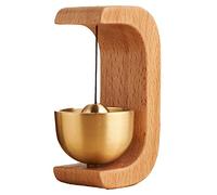 Tuzsocr Pure Copper Solid Wood Bells,Japanese Style Dopamine Wind Chimes,Magnetic Wind Chimes,Hanging Wall Decoration,for Doorbell Refrigerator (Beech)