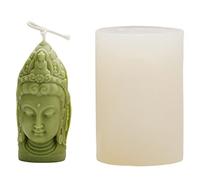 Tuzsocr Silicone Mold,Scented Candle Mould,Buddhism Brahma Buddha Statue Candle Moulds,Casting Mould, DIY Candle Making, Crafts Silicone Mold Making Tool,Scented Candle Craft Handmade (B)