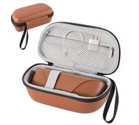 TUZTUALA Hard Glasses Case for Ray-Ban Meta Wayfarer/Skyler/Headliner Charge Box -Compatible with Meta RayBan Smart Glasses Accessories -Eyewear Sunglasses Case Travel- Brown