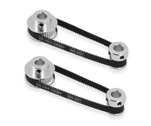 TUZUK 2PCS Set GT2 Synchronous Wheel 20&36 Teeth 8mm Bore Aluminum Timing Pulley with 2PCS Length 200mm Width 6mm Belt (20-36T-8B-6)