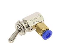 TV-3S Metal Toggles Switch 5mm Thread 2 Position 3 Way Mechanical Air Pneumatic Valve 1Pcs(Tv-3s -6mm)