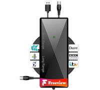 TV Aerial Booster Amplifier for Freeview HD - High Gain Indoor Signal Amplifier, Reduces Pixelation & Boosts Weak Signals, Low Noise USB Powered, Works with Non-Amplified Indoor TV Aerials