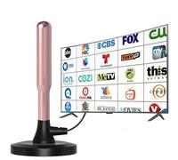 TV Aerial - Freeview Digital TV Antenna Indoor with Strong Signal UK 300+ Miles Range Smart Aerials Outdoor Support VHF/UHF/DAB Radio/4K/1080P (I)