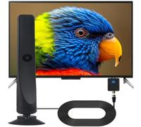 TV Aerial - Freeview Digital TV Antenna Indoor with Strong Signal UK 330+ Miles Range Smart Aerials Outdoor Support VHF/UHF/DAB Radio/4K/1080P (MT7)