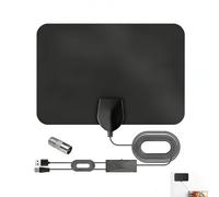 TV Aerial Indoor, 250+ Miles Long Range TV Antenna Indoor 4K Digital Amplified with Signal Booster, 16.4ft Long Cable, Compatible with UK Freeview Channels, HD Antenna for BBC, ITV, SKY, and More