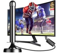 TV Aerial Indoor for Smart TV with Signal Booster + Magnetic Base, Digital TV Antenna indoor/outdoor with strong signal for 360°Long Range Reception Support 4K 1080P HDT All TVs