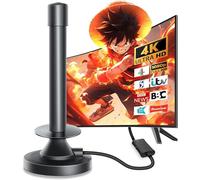 TV Aerial - Indoor TV Aerial for Smart TV with Signal Booster - Digital Aerial for Freeview TV 280+ Miles Long Range Support 4K 1080P