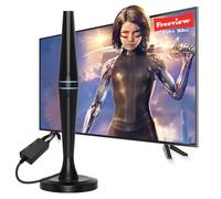 TV Aerial - Indoor TV Aerial for Smart TV with Signal Booster - Digital Aerial for Freeview TV 280+ Miles Long Range Support 4K 1080P