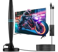 TV Aerial Indoor TV Aerial for Smart TV with Signal Booster Digital TV Antenna indoor/outdoor with strong signal uk for Miles Long Range Support 4K 1080P HDT-With Magnetic Base 2025 Upgrade