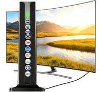 TV Antenna for Smart TV Indoor, 2026 Digital TV Antenna with 3M Stick Base, 360°&Long Range Reception HDTV Antenna for Local Channels 4k 1080p