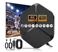 TV Antenna Indoor 2026 for Local Channels | Free Local Channels, ABC NBC FOX CBS PBS, Amplified Signal Booster, USB Powered, Long Range Reception