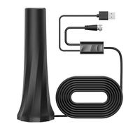 TV Antenna Indoor Long Range, Supports 4K 1080p Digital Antenna for Smart TV Indoor with Signal Amplifier 16ft HDTV Coax Cable