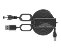 TV Ariel Boosters with Long and Short Range Control Switch - USB Power Cable 1m and TV Connection Cable 0.3m - Compact Booster Aerial Amplifier for Stable Reception00
