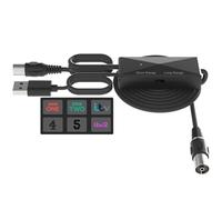 TV Ariel Boosters with Long and Short Range Control Switch - USB Power Cable 1m and TV Connection Cable 0.3m - Compact TV Booster Aerial Amplifier for Stable Reception