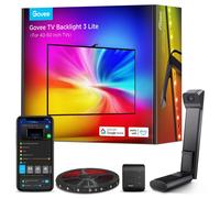Govee TV Backlight 3 Lite with Camera Fisheye Correction, 2.4m for 40-50 Inch TVs, RGBICW TV LED Backlight, 4-in-1 Beads, WiFi, Work with Voice Assistant Alexa&App Controls