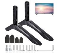 TV Base Pedestal Feet, TV Stand Replacement TV Stand Legs Plastic TV Base Pedestal Feet with Screws, for Most 32-65”LCD LED Plasma Flat Screen Easy to Install Compatible with TCL Sony Xiaomi