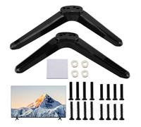 TV Base Pedestal Feet TVs Legs Universal Stand Legs for TCL Roku 32 40 49 50 55 Inch Most Smart Television Table Desk Pedestal Replacement Tabletop Brackets Mount with Screws Mounting