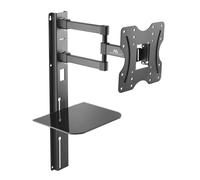 TV Mall Mount with Glass Shelf Bracket 23"-42" VESA Compatible LED LCD Plasma UK