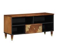 Tv Cabinet 100 X 33 X 46 Cm Solid Mango Wood