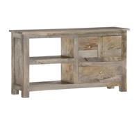 TV Cabinet 100x30x55 cm Solid Mango Wood Berkfield Home Grey One Size