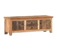 TV Cabinet 120x30x40 cm Solid Acacia Wood and Reclaimed Wood Berkfield Home Brown One Size