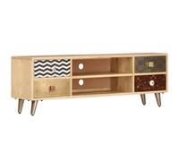 TV Cabinet 120x30x40 cm Solid Mango Wood Berkfield Home Brown One Size