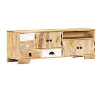 TV Cabinet 120x30x40 cm Solid Mango Wood Berkfield Home Brown One Size