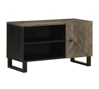 vidaXL TV Cabinet Black 80x33x46 cm Solid Wood Mango TV stand TV sideboard