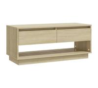 vidaXL TV Cabinet Sonoma Oak 102x41x44 cm Engineered Wood UK NEW