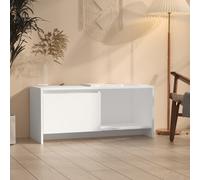 (white) vidaXL TV Cabinet Chipboard Plasma Stereo Cabinet TV Unit Stand Multi Colours