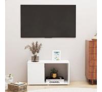 Vidaxl Tv Cabinet White 60X24X32Cm Engineered Wood