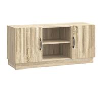 vidaXL TV Cabinet Black 102 x 34.5 x 47 cm Engineered Wood