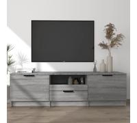vidaXL TV Cabinet Grey Sonoma 140x35x40 cm Engineered Wood