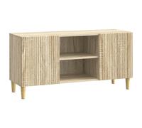 TV Cabinet Engineered Wood Media Storage Low Profile Solution Vintage vidaXL