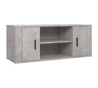 Vidaxl Tv Cabinet Concrete Grey 100X35X40 Cm Engineered Wood