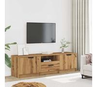 TV Cabinet Engineered Wood TV Unit Media Centre Stand With 1 Drawer Living Room
