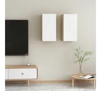 TV Cabinet Engineered Wood Wall Mounted Stand Living Room TV Console vidaXL