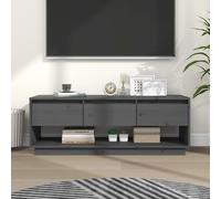 TV Cabinet Grey 110.5x34x40 cm Solid Wood Pine Berkfield Home Grey One Size