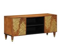 TV Cabinet Honey Brown 105 x 33 x 46 cm Solid Mango Wood