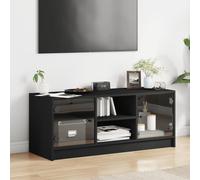 TV Cabinet Media Entertainment Television Unit TV Stand with Glass Doors