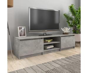 TV Cabinet Media Entertainment Unit Concrete Grey 140x40x35.5 cm Engineered Wood