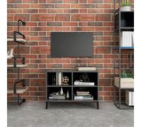 TV Cabinet & Metal Legs 103.5x30x50 cm/69.5x30x50 cm Multi Colours vidaXL