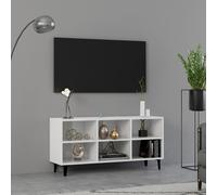 TV Cabinet & Metal Legs 103.5x30x50 cm/69.5x30x50 cm Multi Colours vidaXL