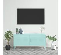 TV Cabinet Mint 105x35x50 cm Steel Berkfield Home Green One Size