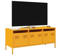 TV Cabinet Mustard Yellow 101.5x39x43.5 cm Cold-rolled Steel Berkfield Home Yellow One Size