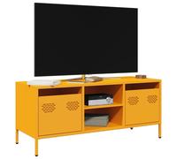 TV Cabinet Mustard Yellow 101.5x39x43.5 cm Cold-rolled Steel Berkfield Home Yellow One Size