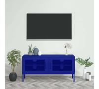 TV Cabinet Navy Blue 105x35x50 cm Steel
