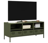 TV Cabinet Olive Green 101.5x39x43.5 cm Cold-rolled Steel Berkfield Home Green One Size